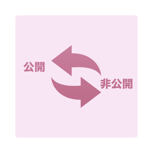 公開設定 | ホームページ制作なら!Esree(エスリー)
